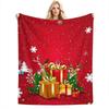 Weihnachts-Karo-Muster Flanell-Decke im Vintage-Stil, Weiche Anti-Pilling-Fleece-Decke für Couch, Sofa, Bett, Leicht
