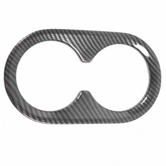 Car Carbon Fiber ABS Cup Holder Panel Cover Trim Fit for Xpander
