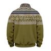 Men's Casual 1/4 Zip Flannel Long Sleeve Sweatshirt