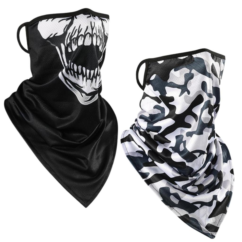 RekiLife Face , Face Cover, Motorcycle, Outdoor, Earpiece, Breathable, Fashionable, Type C