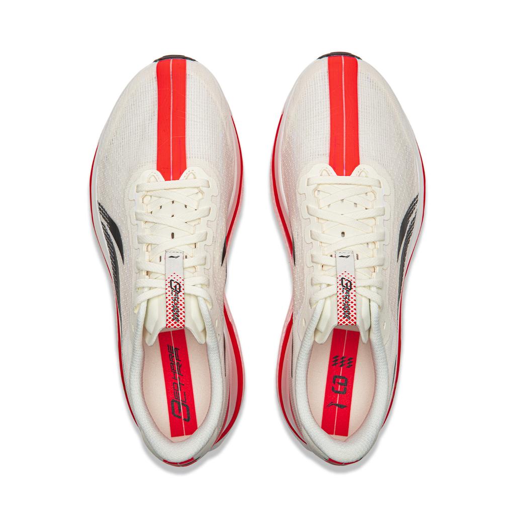 Li Ning Red Rabbit 9 Ultra Pantofi de alergare cu tehnologie Capsule Bărbați Pantofi de alergare Șampanie-Alb ARPW007-2