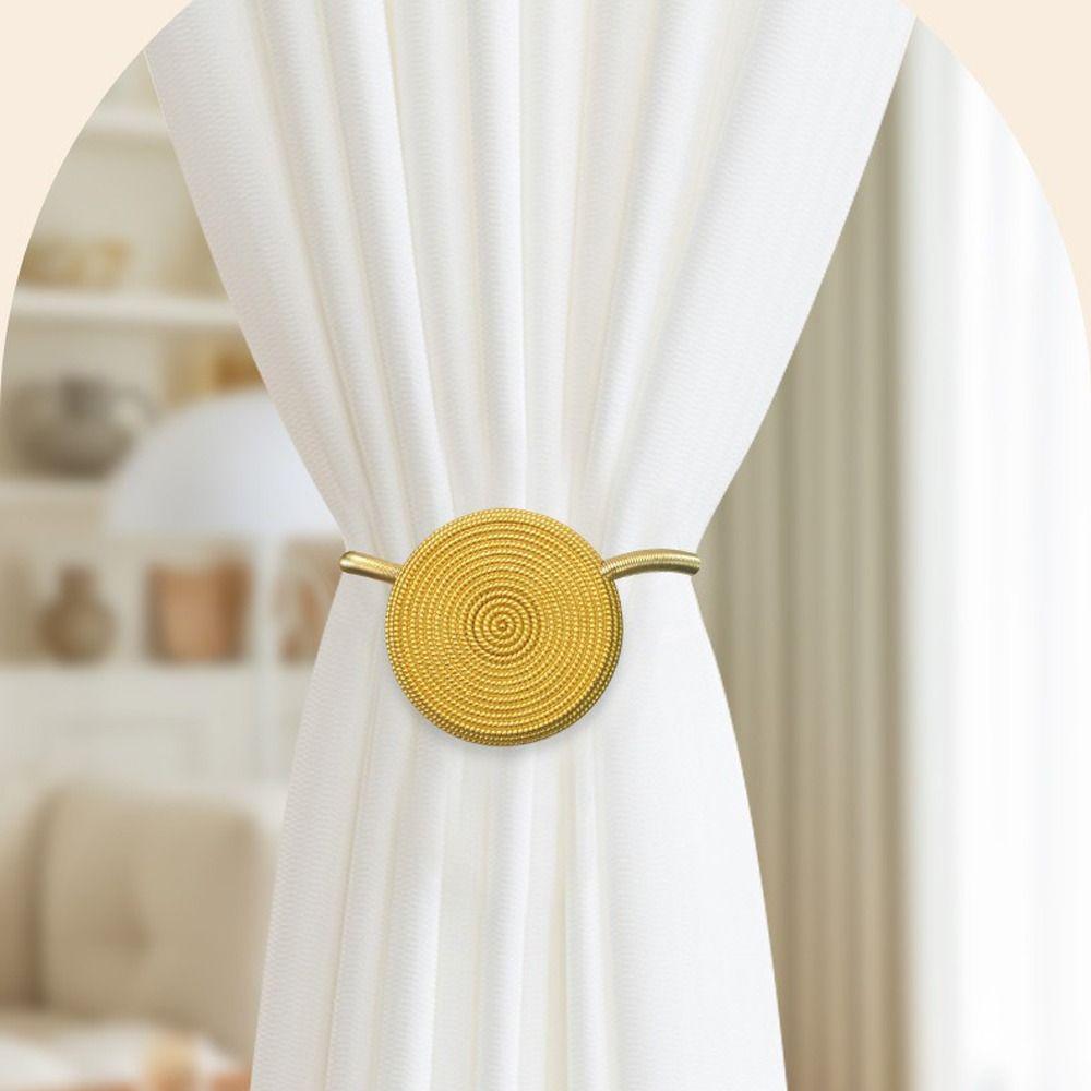 European Style Magnetic Curtain Tieback Clip Anti-slip Braided Curtain Strap Tied Belt Exquisite Curtain Hanging Rope