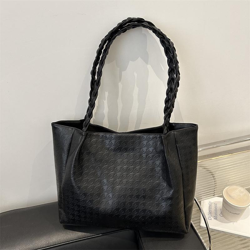 2025 Large Capacity Women's Soft Leather Shoulder Bag - Fashionable Handbag for Students