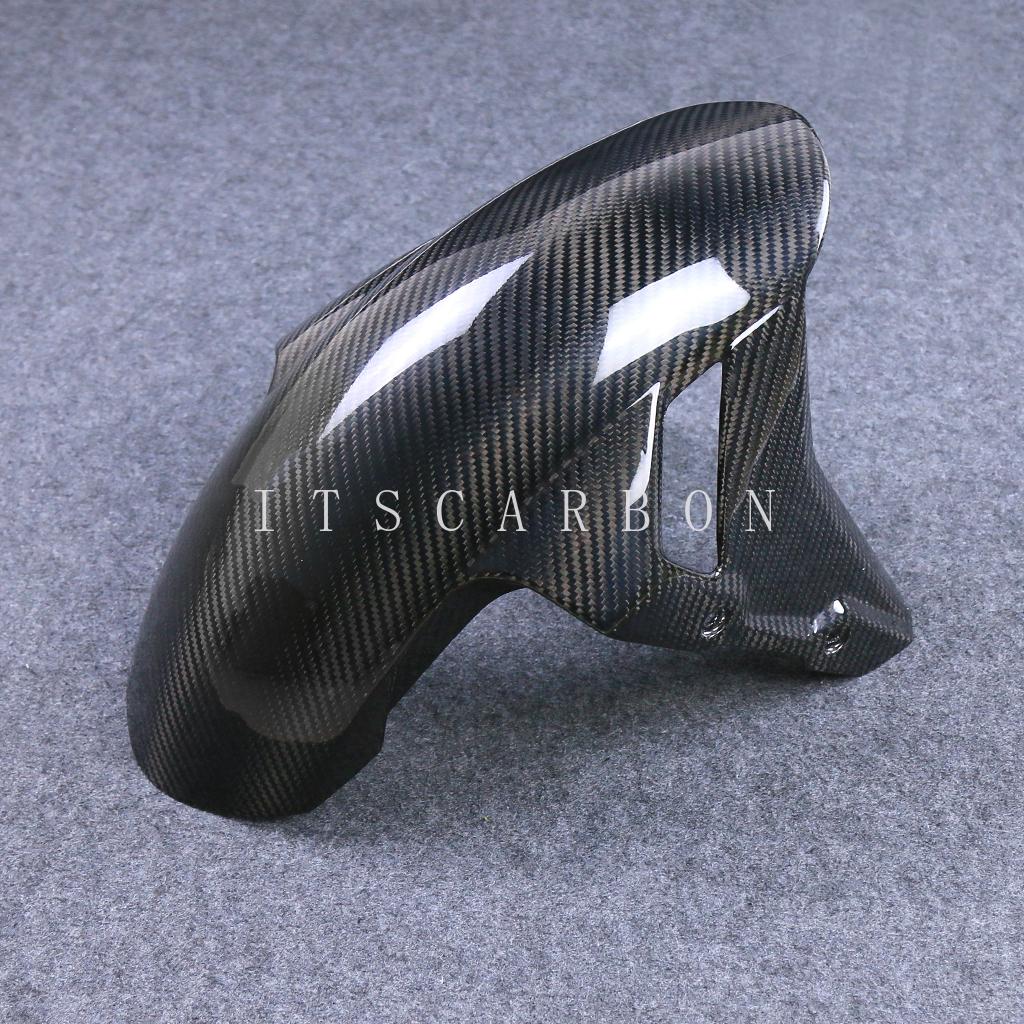 2024 For BMW F900R F900XR S1000XR S1000R S1000RR 2015- - 2023  Real Pure Dry Carbon Fiber Motorcycle Front Fender Mudguard Guard