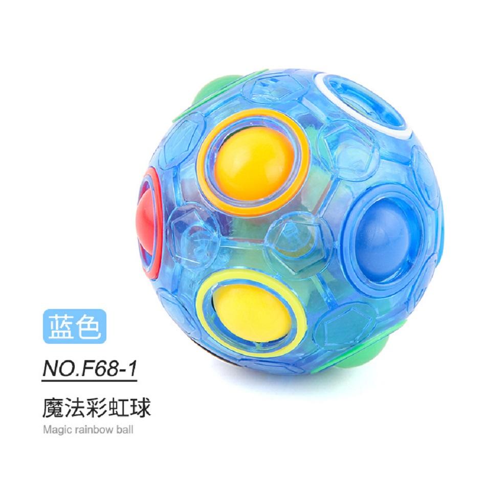 Creative Unique Magic Rainbow Ball Puzzle Relieving Toys 12 Hole Rainbow Ball Press Fun Ball Anti Anxiety Stress Relieving Toys
