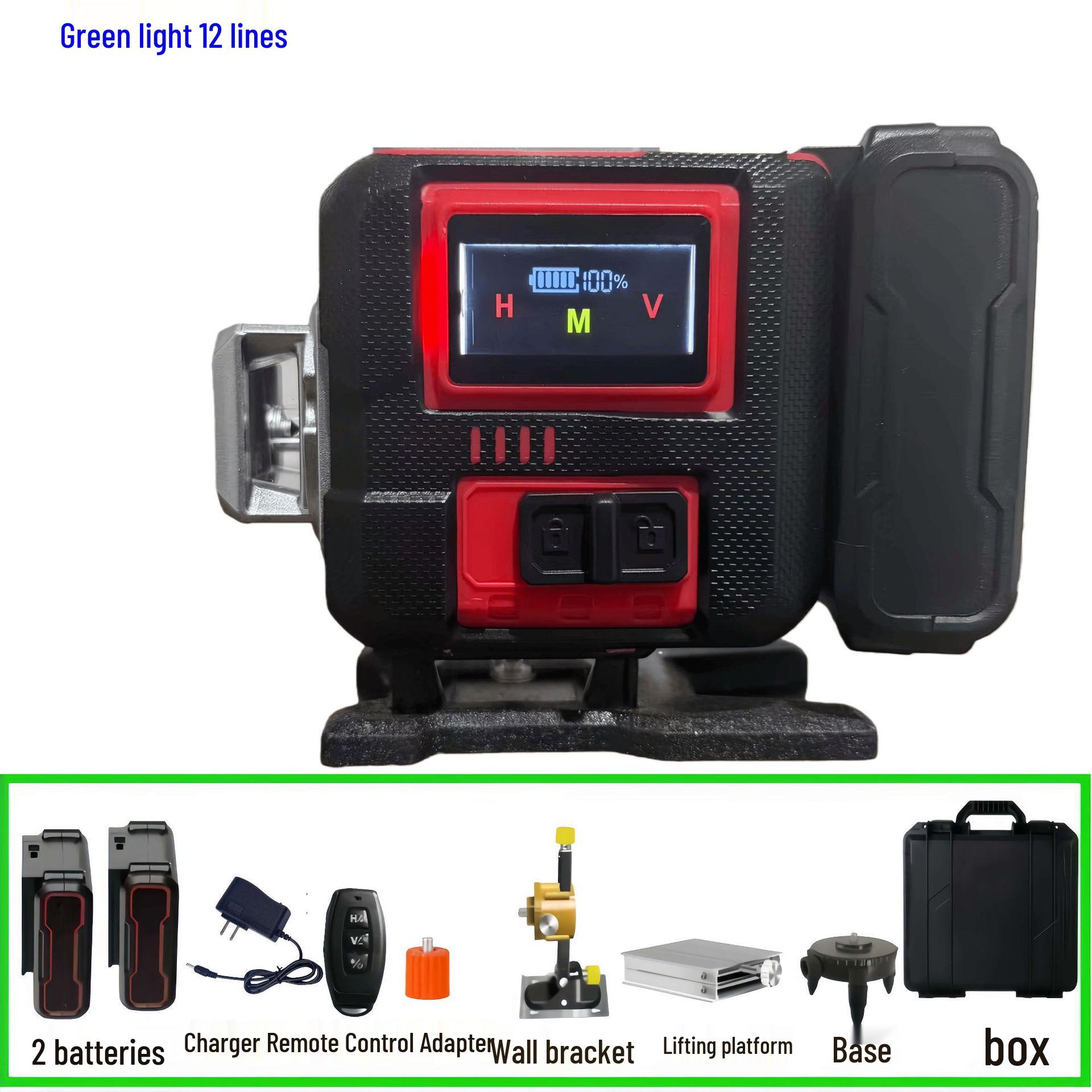 

High Precision Automatic Self-Leveling Green Light with 12/16 Lines