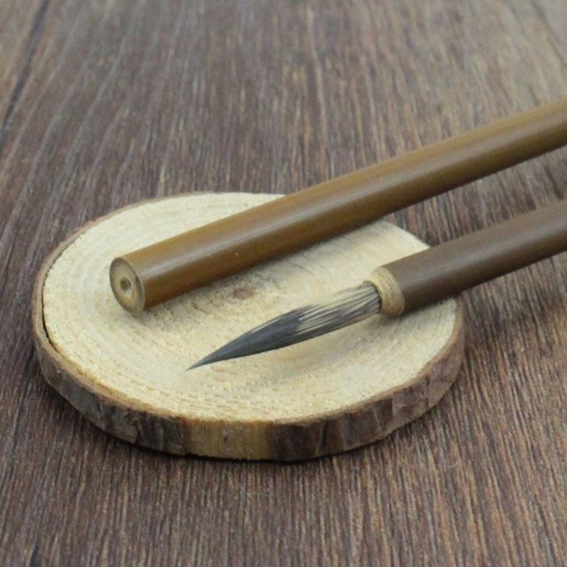 3Pcs Chinese Art Painting Brush Pen S M L for Hook Line Watercolor Calligraphy Natural Hair Brushes Professional Art Tools