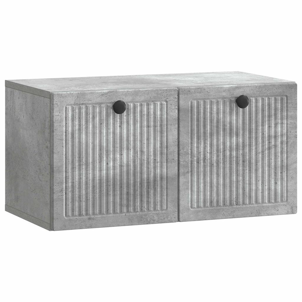 Wall Mounted TV Cabinet Concrete Grey 59.5 x 31 x 30 cm