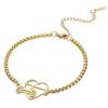 Simple Dumbbell Heart ECG Bracelet Fashion Versatile Jewelry Gift For Best Friend Girlfriend