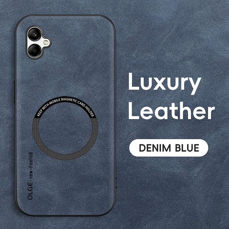 

Кожаный магнитный чехол для Samsung Galaxy A05 A05S A25 A35 A55 A15 M54 M14 M53 M33 A54 A34 A24 A14 4G 5G Magsafe с беспроводной зарядкой For A25 5G