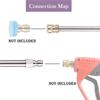 Upgrade Material Pressure Washer Extension Wand For Many Power Washer Accessory