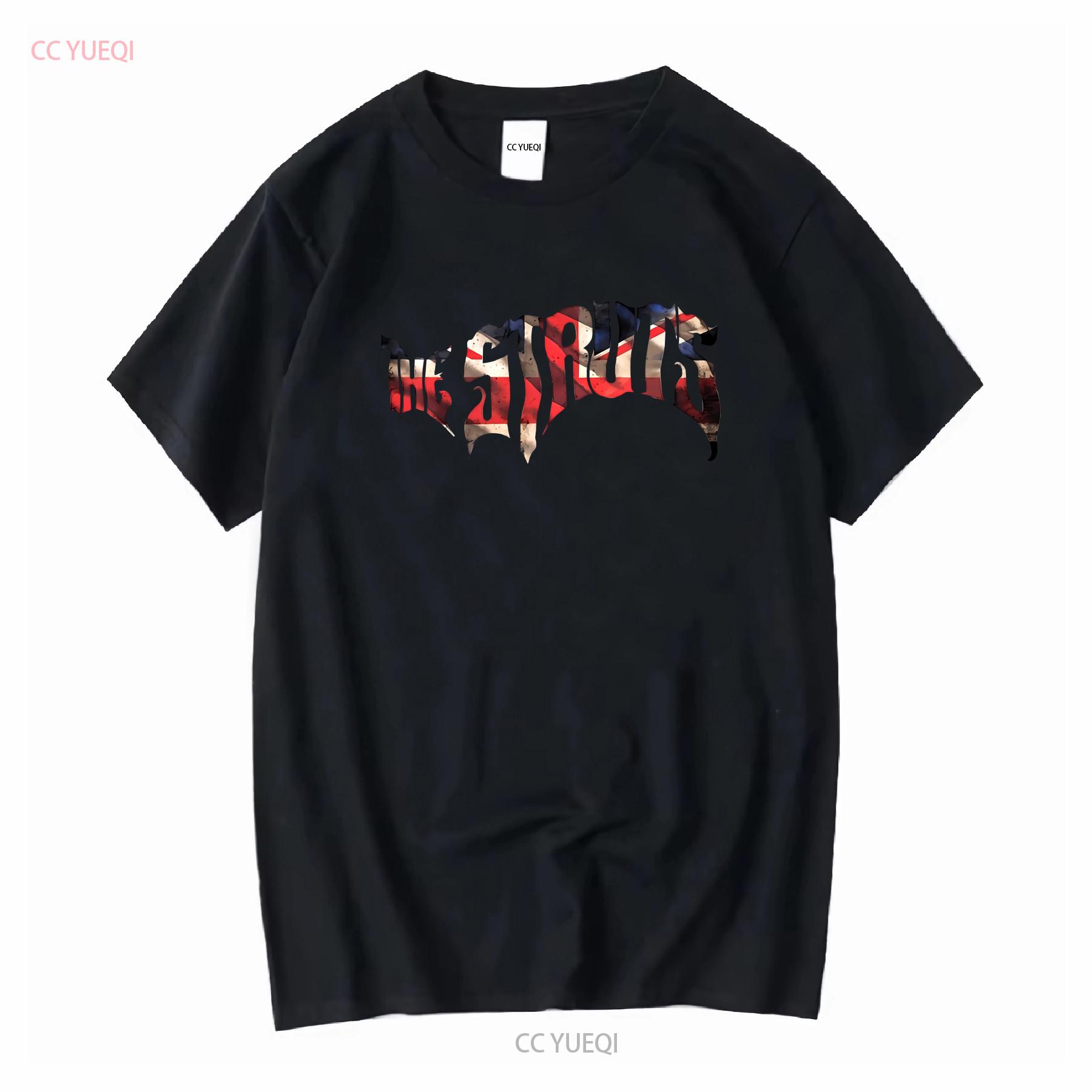 

The Struts Union Jack Logo Black T Shirt NEW OFFICIAL vintage Washed Comfortable Stretched Stylish homme Slightly Soft 4XL
