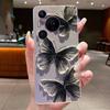 Phone Case For Huawei Pura 70 Pro Plus 70Pro+ 5G Simplicity Luxury Butterfly Flowers Transparent Casing Soft Silicone Back Cover