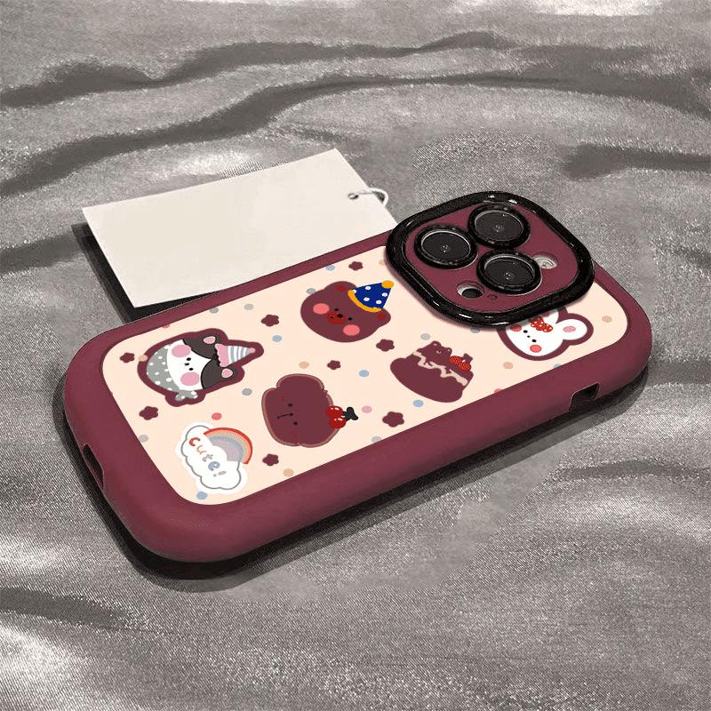 Cute Cake Puppy Suitable for 17 Apple 15 Mobile Phone Case Huawei Mate60oppo Xiaomi 14vivo Honor 10