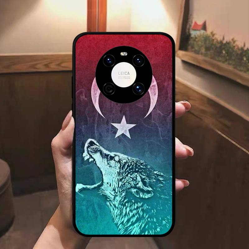 Flag Turkey Istanbul Antalya Mustafa Wolf Phone Case For Huawei Nova 7 Se 5 3i 3e 3 2 5i Mate 10 20 Lite 30 40 Pro 20x 9 Cover
