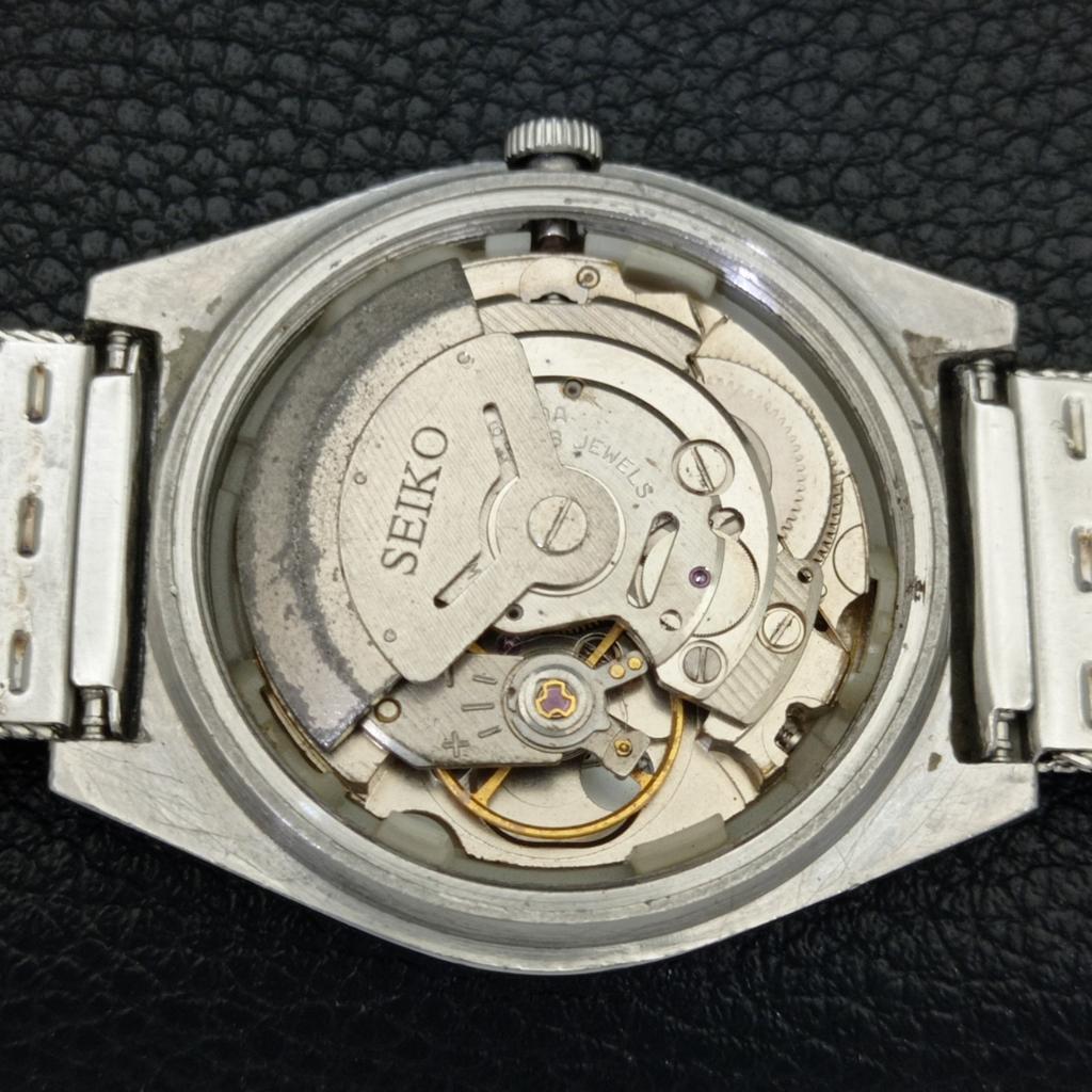 JAPAN VINTAGE SEIKO 5 AUTOMATIC 6349A MENS WHITE COLOR DIAL WATCH a702627-1