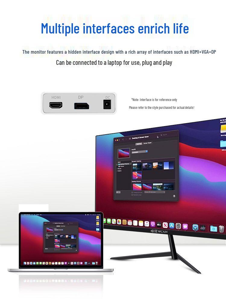 E-Sports 27-Inch HD Curved Monitor, Borderless 5IPS Display