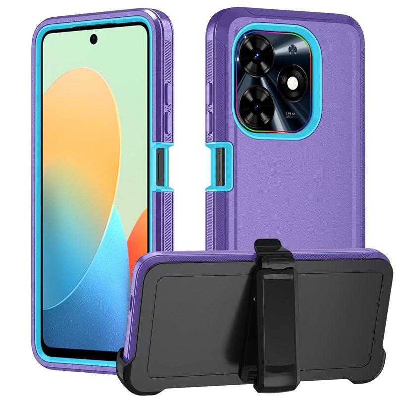 Tecno Spark 20 Pro Shockproof & Drop-Proof Case with Back Clip