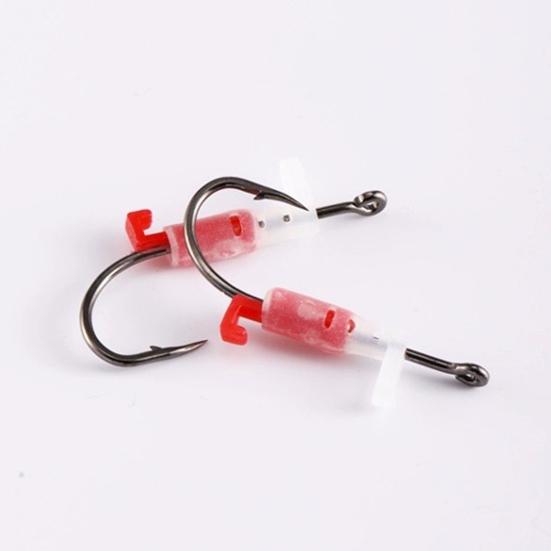 3/5/10/15/20Pcs Luminous Live Shrimp Fixing Hook Heavy Duty Glow-in-the-dark Barbed Fishhook Freshwater Saltwater Catfish Bass Fishing Hook
