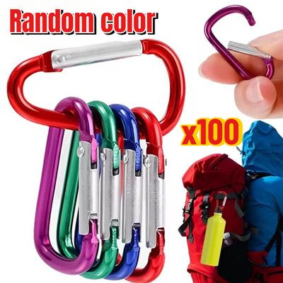 Carabiner Travel Kit Camping Equipment Alloy Aluminum Survival Gear Camp Mountaineering Hook Camping Accessories