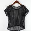Itachi-Anime Hinata Cosplay Costumes Akatsuki Uchiha Underwear Tops Mesh Short T-shirt Tsunade Fishing Mesh