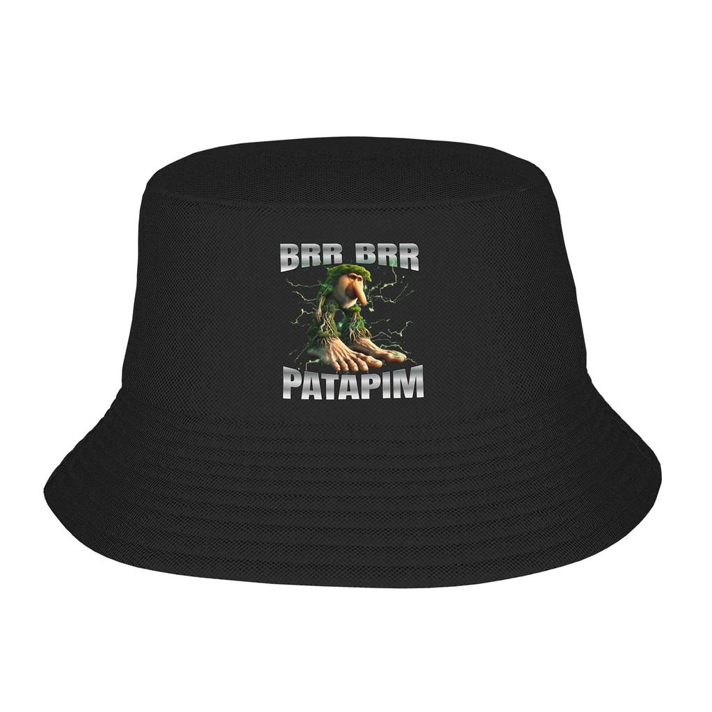 Unisex Bucket Hats Brainrot Brr Brr Patapim Beach Hatwear Camping Fishing Fisherman Caps Italian Meme Session Hat Dropshipping
