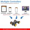 Freenove 4WD Car Kit for Raspberry Pi Pico with Arduino Dot Matrix Obstacle Line Light Colorful App (Sold Separately) (Compatible IDE), Display,