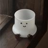 Handgefertigter Niedlicher Welpen Glasbecher Cartoon Buntes Glas Lachender Glasbecher Füße Milchkaffee Saft Glasbecher Tasse Paar Geschenk Weinglas
