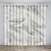 Luxury Art Abstract Texture Window Curtains for Kids Bedroom Living Room Hall Treatments Kitchen Home Decor Drapes Blinds 2Pcs