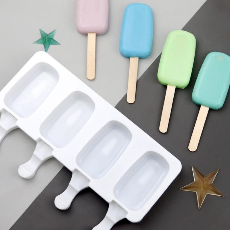 Ice Cream Special Mold Ice Cream Homemade Popsicle Popsicle Popsicle Tool Silicone Mold With 50 Wooden Sticks