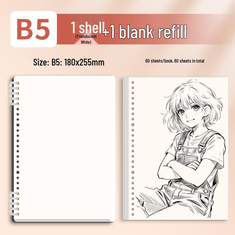 Morandi Detachable Student Sketchbook - Thick, Comfortable, Colorful Art Drawing Pad