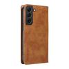 YIKATU YK-006 For Samsung Galaxy S22 5G Magnetic Case Litchi Texture Leather Flip Stand Phone Shell