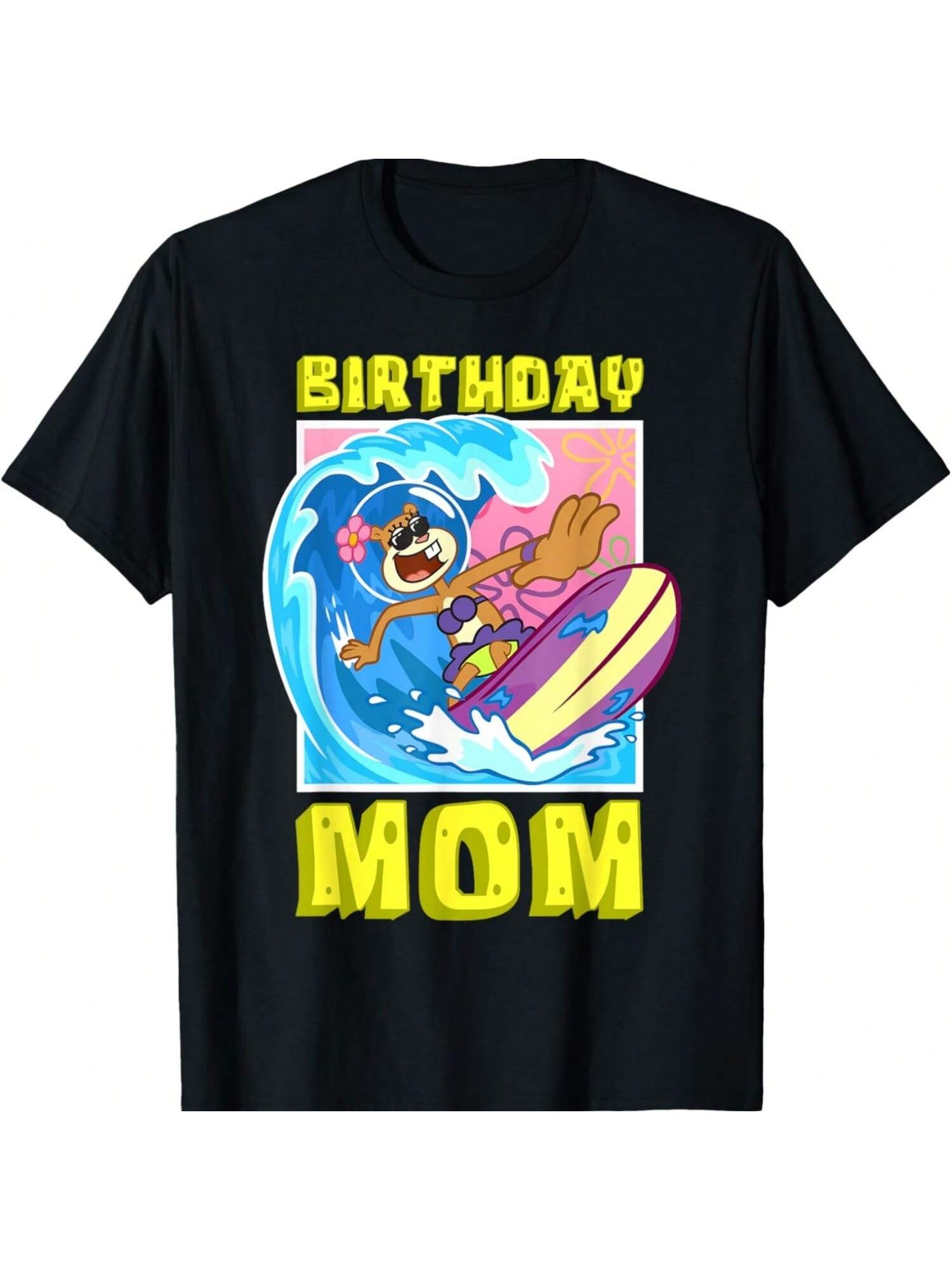 

Mademark X Губка Боб Квадратные Штаны - Сэнди День рождения Мама Серфинг Мать Губки Боба Подарок на день рождения Футболка S