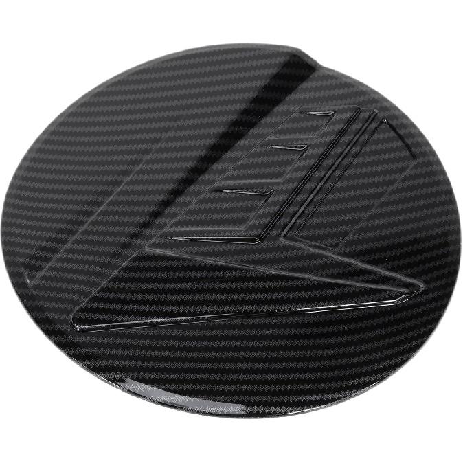 Fuel Tank Door Cap for Hyundai Elantra 2021-2025 Fuel Filler Flap Cover Adhesive Type Carbon Fiber Black ABS Fuel Filler Door Gas Cap