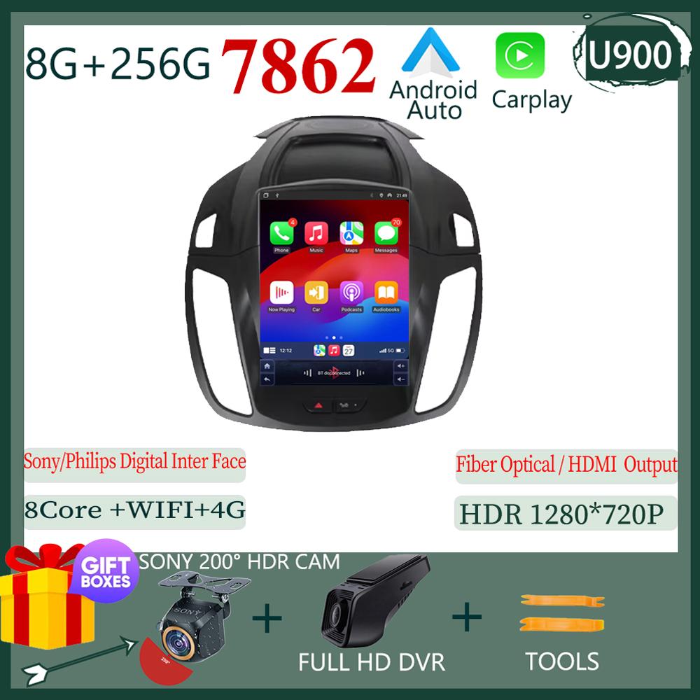 9.7 Inch Android Car Radio For Ford Kuga 2 Escape 3 2012 - 2019 4G Wireless CarPlay Car Radio Multimedia Player GPS 2 Din