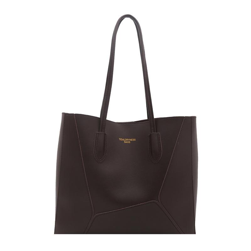 

Largecapacity bag women s spring new simple and versatile shoulder bag is now popular commuter tote bag