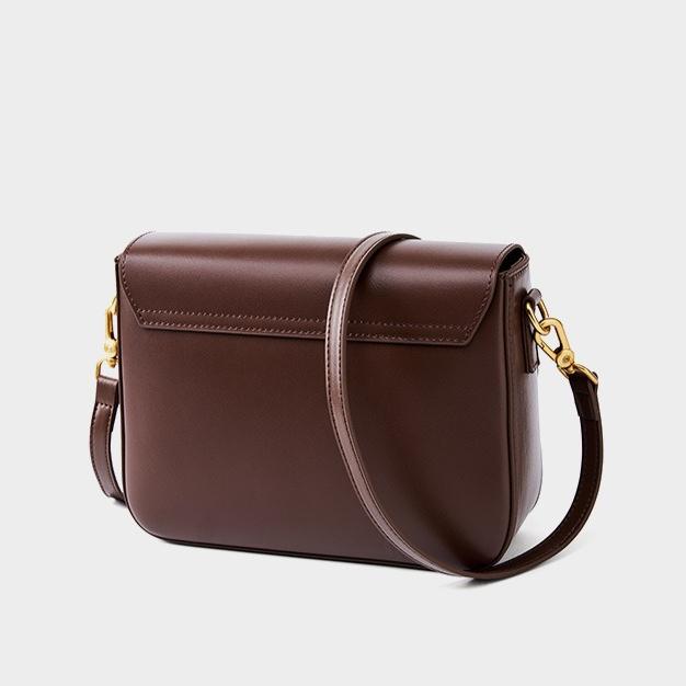 Genuine Leather Bag Women's Bag New Messenger Bag Women's Commuting Shoulder Tofu Bag Small Square Bag Cowhide Bag