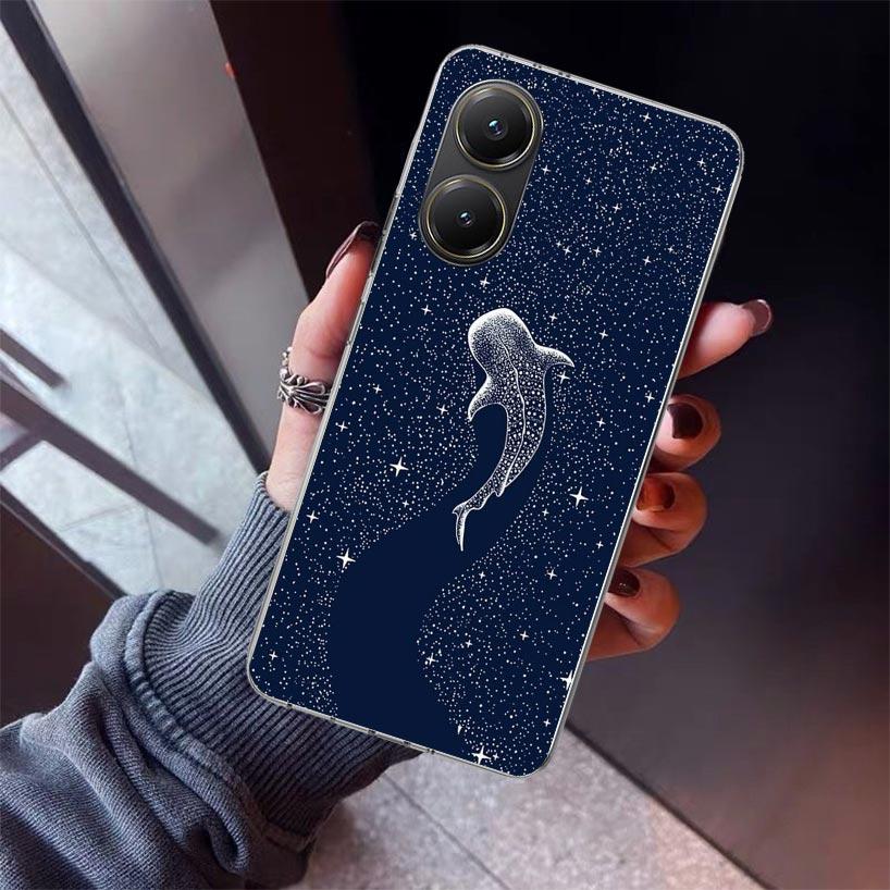Ocean Whale Shark Phone Case For Xiaomi Poco X7 X6 X5 Pro F7 Ultra Redmi 15C 15 13 13C 12 12C 10 10A 10C 9 9A 9C 9T Shell Poco X