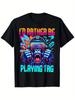 Lustiges Gamer Vintage Bruh Ich Würde Lieber Fangen Spielen Herren Damen T-Shirt für Jungen Fa