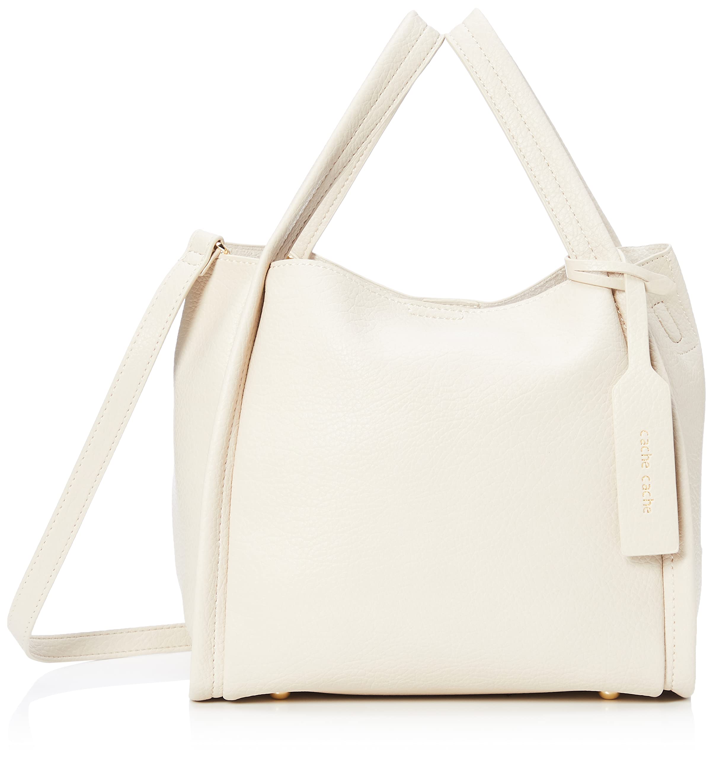 [cache cache] Soft Leather Mini Tote Bag with Mini Shoulder Strap 01-00-71711 Women s WH F