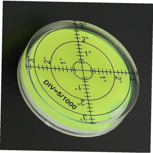 Level Surface Level Acrylic Housing 60mm Diameter Round Inclinometer for Surveying Equipment Reliable Quality Equipment