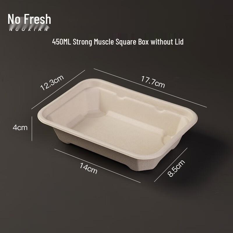 Noxin Disposable Pulp Meal & Salad Boxes 450ml