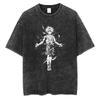 2026 Estate Top Larghi T-shirt Canottiere Stampa Anime T-shirt Uomo Streetwear Vintage Maglietta Nera Harajuku T-shirt Oversize