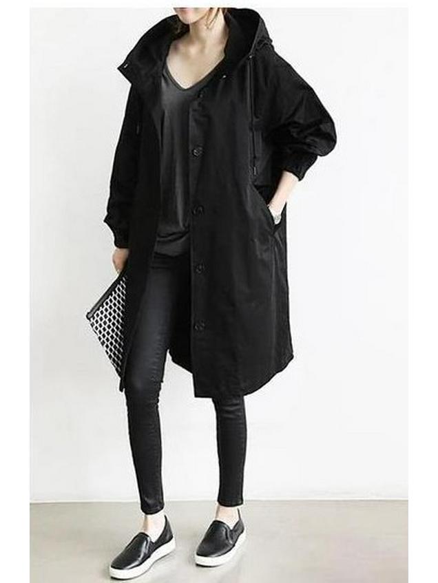 Dammode Mellång Höstkappa: Slim-Fit, 8 färger och storlekar, Långärmad, 2023-kollektion