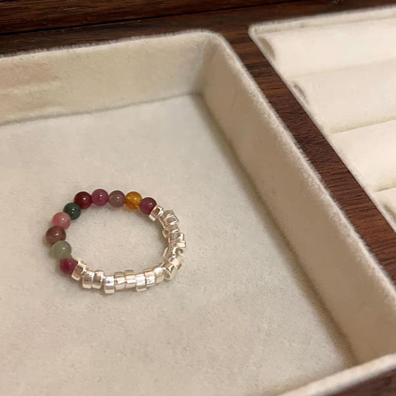 Ring - Summer Retro Uncommon Design - Index Fingers Ring - Colorful Beaded Finger Ring