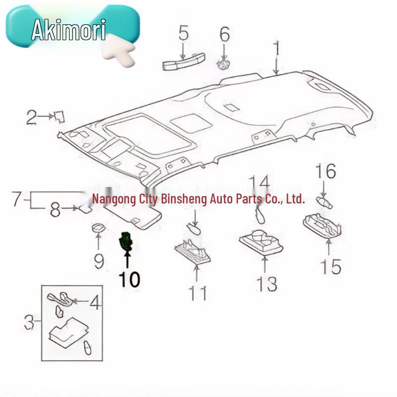 2 Sun Visor Clips Compatible with Toyota Camry, Highlander, Corolla, Prius, RAV4, Sienna