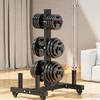 WEZHO Mobile Barbell Plate Storage Rack