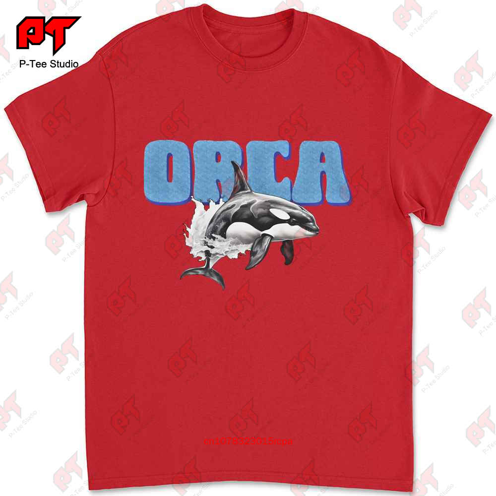 Orca T Shirt Heavy Cotton Killer Whale Sea I0SX S
