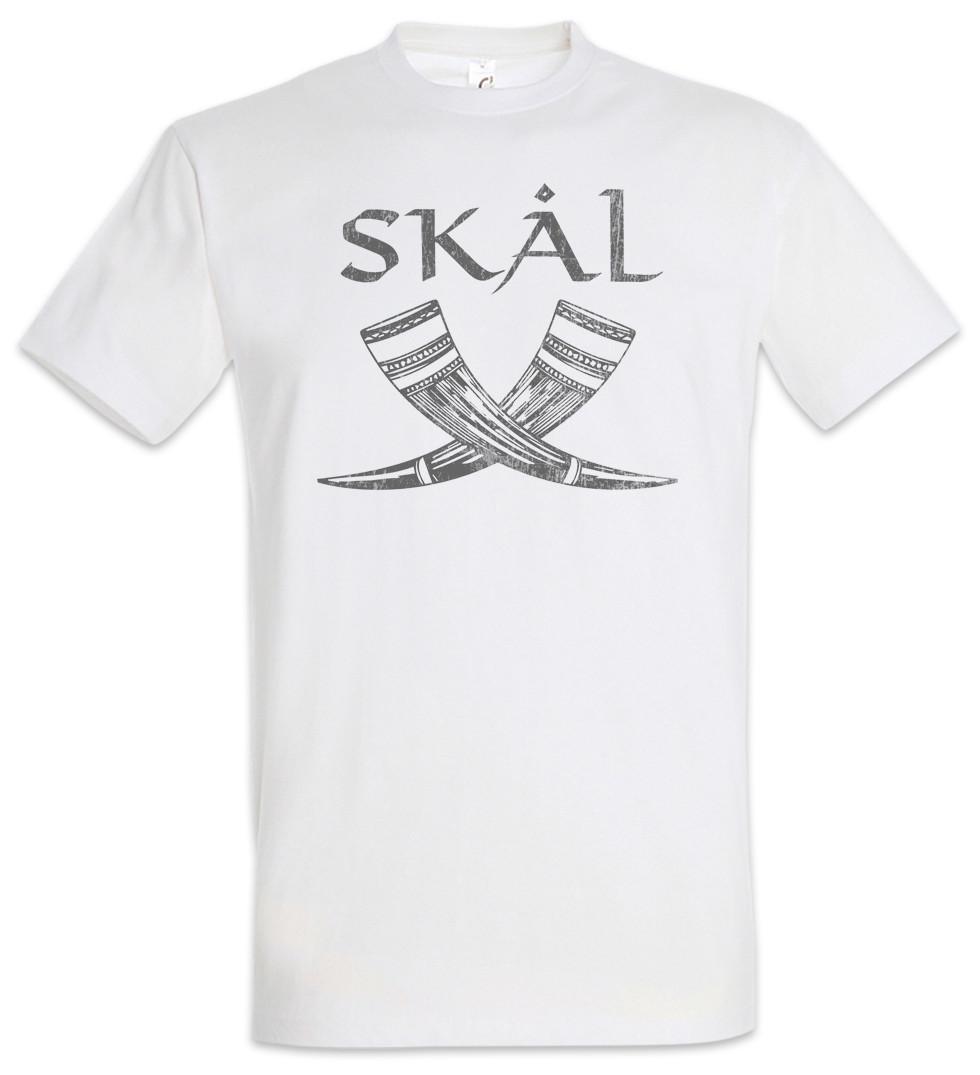 

Skål III T-Shirt Mens Womens Tees Top Drinking Horn Valhalla Thor Loki Odin Viking Vikings Norsemen L