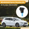 Windshield Washer Nozzle Kit for Kia Rio 2016-2024 Windshield Spray Nozzles Wiper Spray Washer Jet No.98630G3000 2 Pcs Gaskets 4 Pcs t Hose Connector